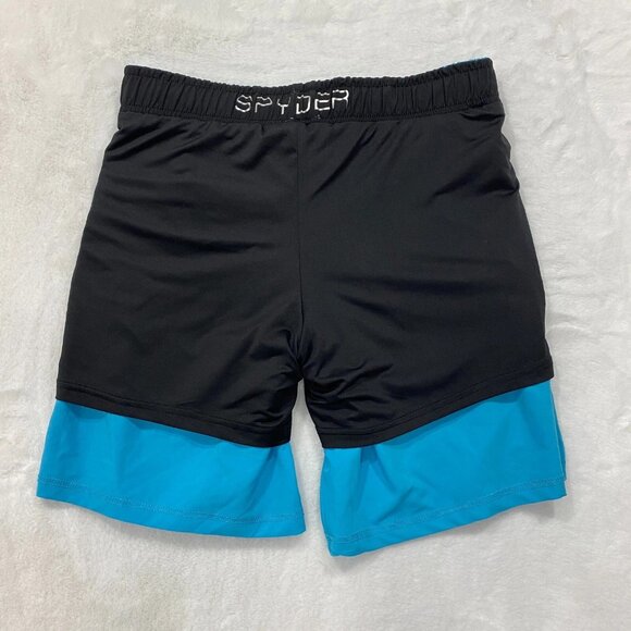 SPYDER Blue Swim Shorts Men's Size XL Quick Dry UPF 30+ Boxer Lined Trunks - Picture 7 of 16